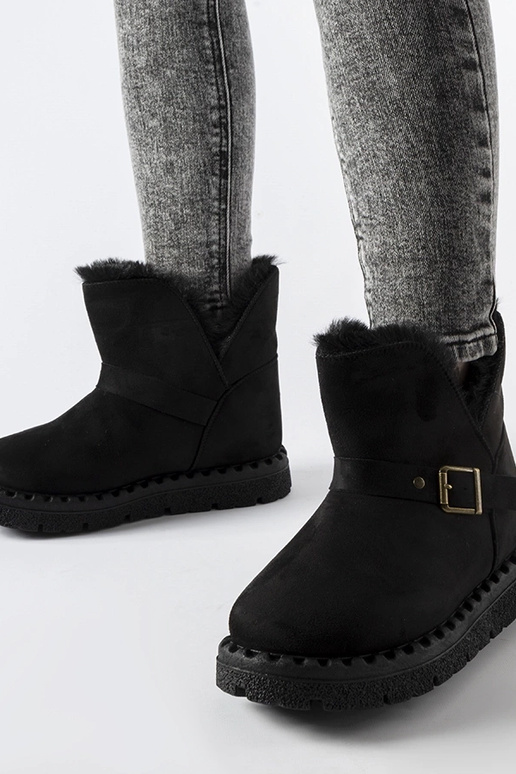 Melni izolēti sniega zābaki ar...