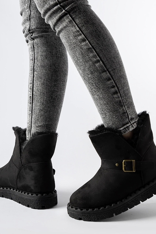 Melni izolēti sniega zābaki ar...