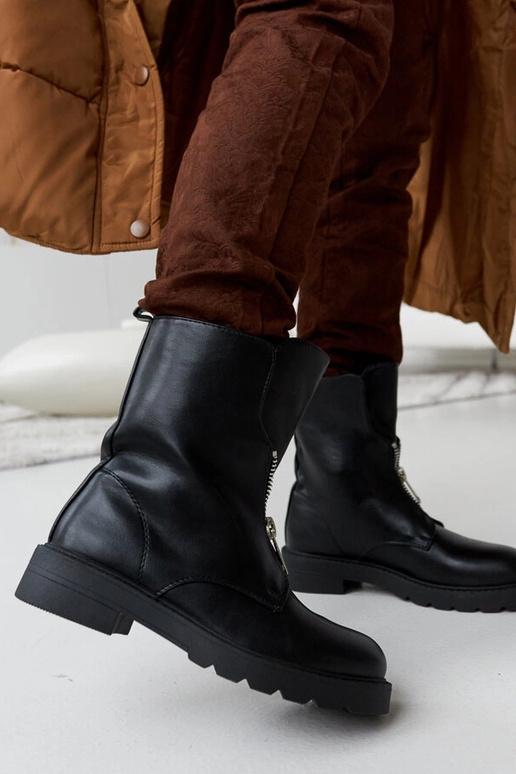 Oakdale melni izolēti puszābaki ar...