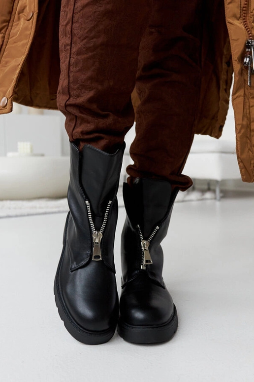 Oakdale melni izolēti puszābaki ar...