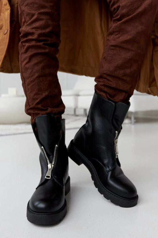 Oakdale melni izolēti puszābaki ar...