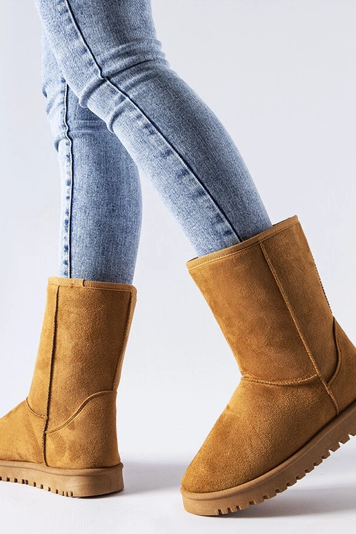 Brūni siltināti klasiskie sniega...