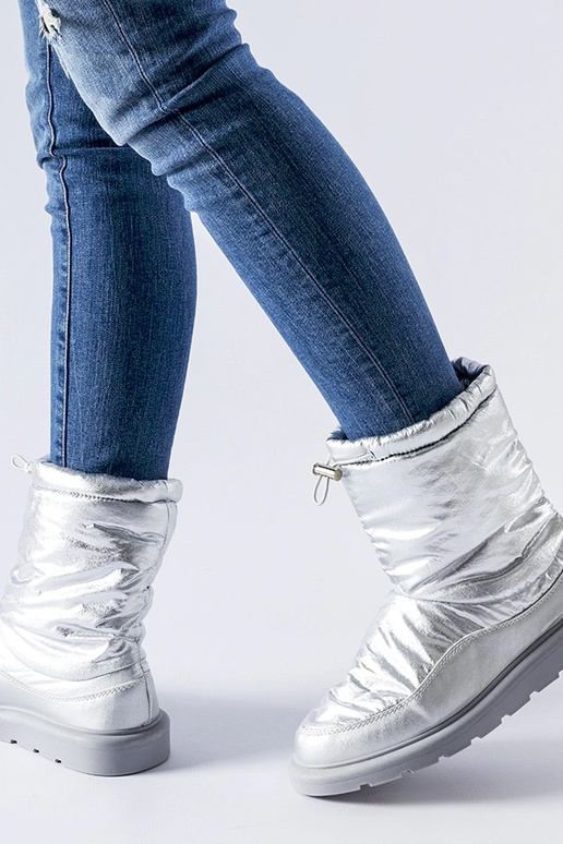 Sudraba izolēti Whitetail sniega zābaki