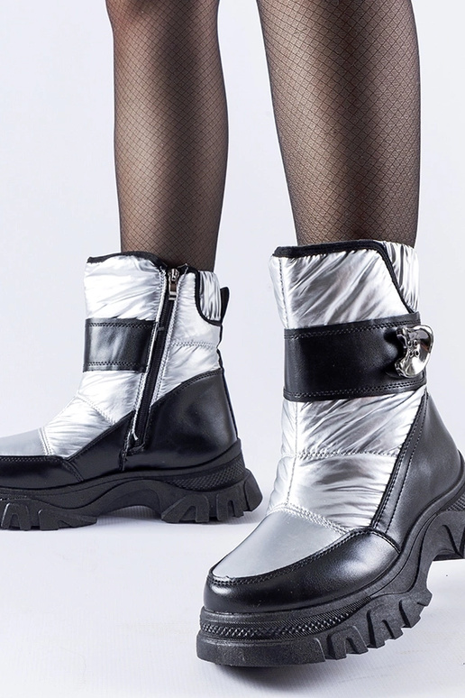 Melni un sudraba izolēti Carta sniega...