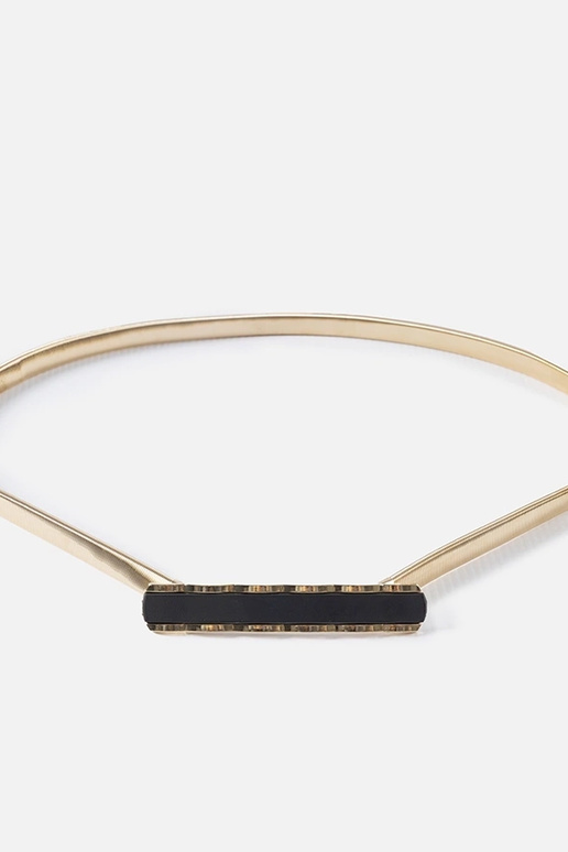 Zelta elastīga josta ar melnu Morig... Zelta elastīga josta ar melnu Morig...