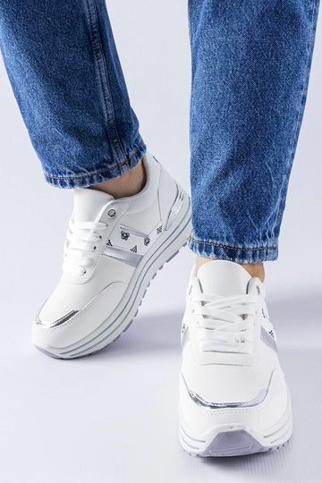 Baltas platformas sneakers... 2