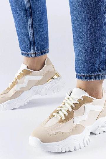Bežīgas sneakers ar masīvu...