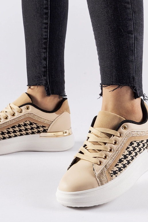 Bēšas mirdzošas kedas Briercliff