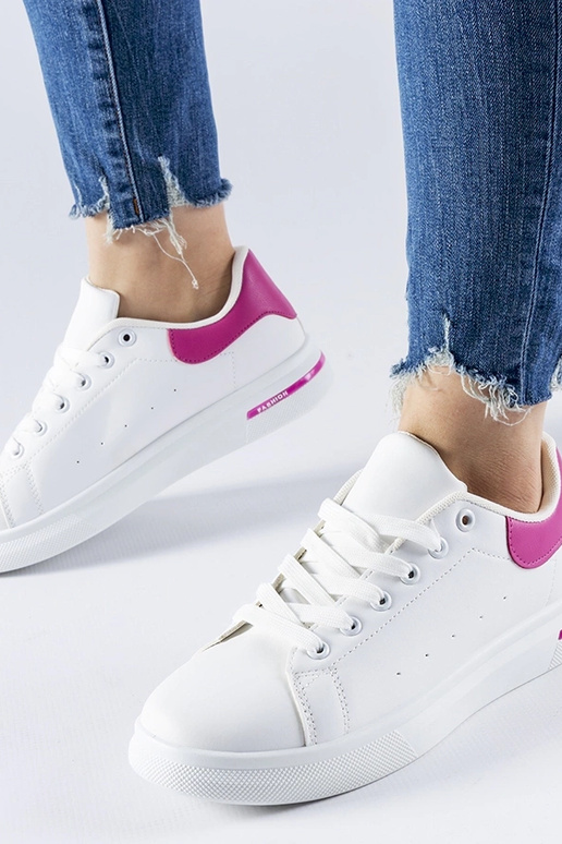 Leland baltas un rozā kedas