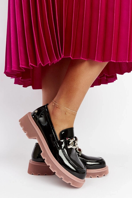 Melni ādas kurpes GOE LL2N4039