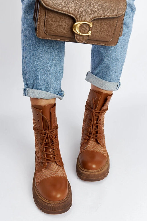 Brūni caurspīdīgi Waldeck zābaki