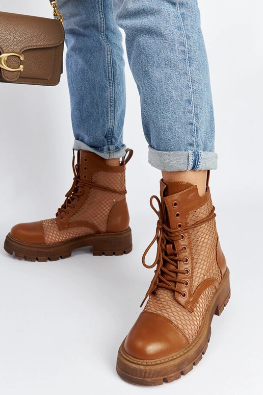 Brūni caurspīdīgi Waldeck zābaki