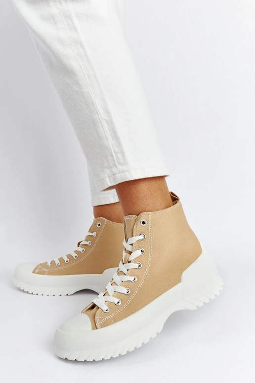 Bēšas Ronchis kedas ar augstu augšdaļu