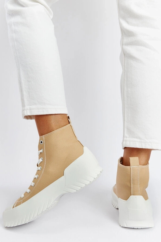 Bēšas Ronchis kedas ar augstu augšdaļu