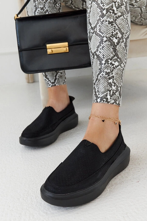 Melnas ažūra sieviešu kurpes,...