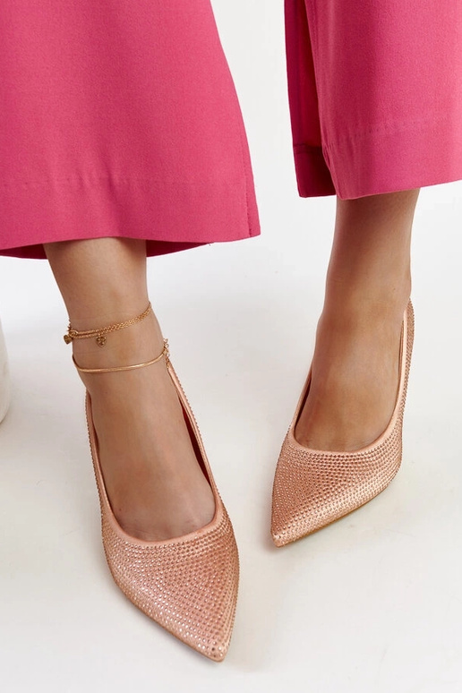 Gaiši rozā Liena augstpapēžu kurpes