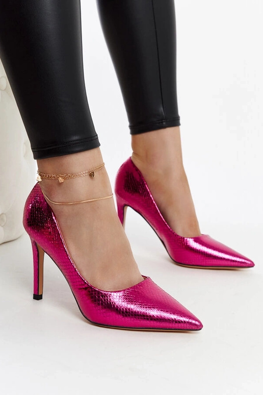 Rozā lakādas Wines papēži