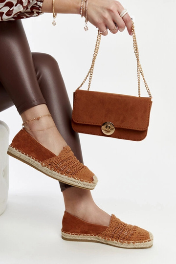 Gordanas brūnās ažūra espadrilas