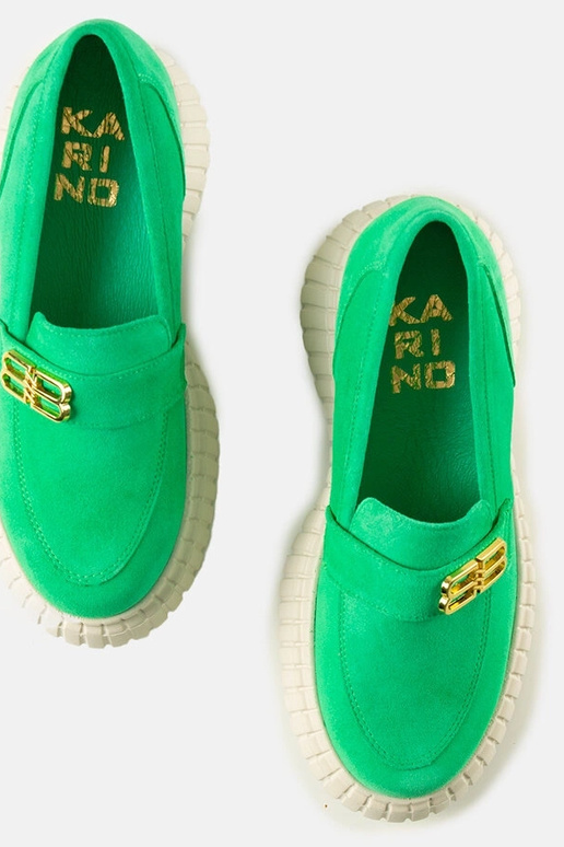 Zaļi zamšādas puszābaki Karino Zaļi zamšādas puszābaki Karino