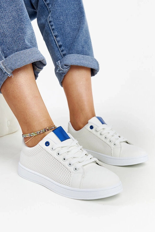 Baltas eko-ādas kedas Semret