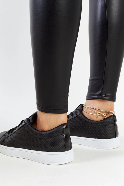 Melnas eko-ādas kedas Semret