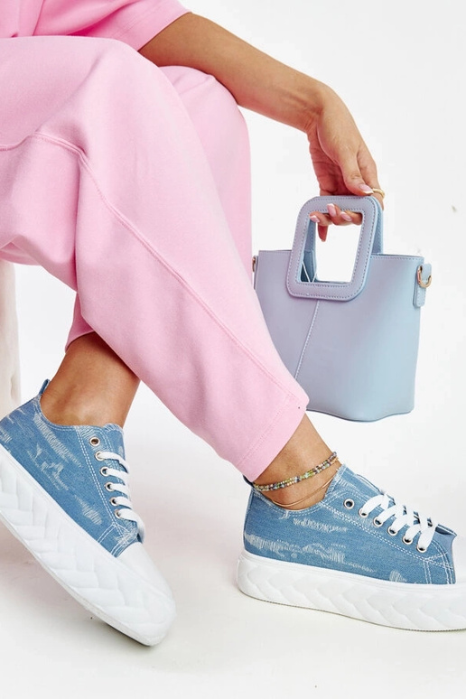 Zilas augstas platformas kedas Almaz