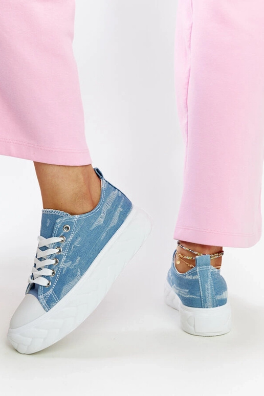 Zilas augstas platformas kedas Almaz