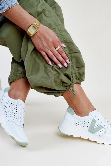 Bieli ādas caurumiņi Vinceza 2