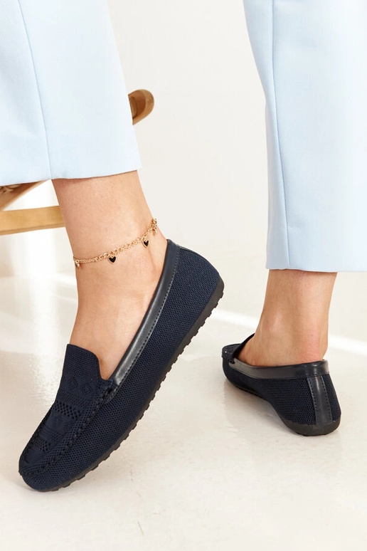 Tumši zila auduma klaseņi Fiammetta