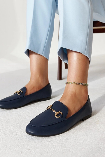 Tumši zili mokasīni ar...