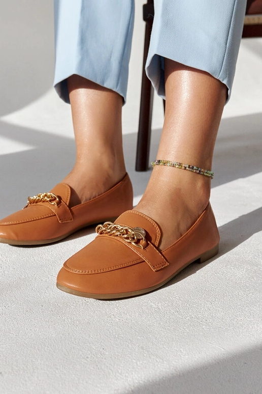 Scaletta Ķēdes Loafers Silti brūns