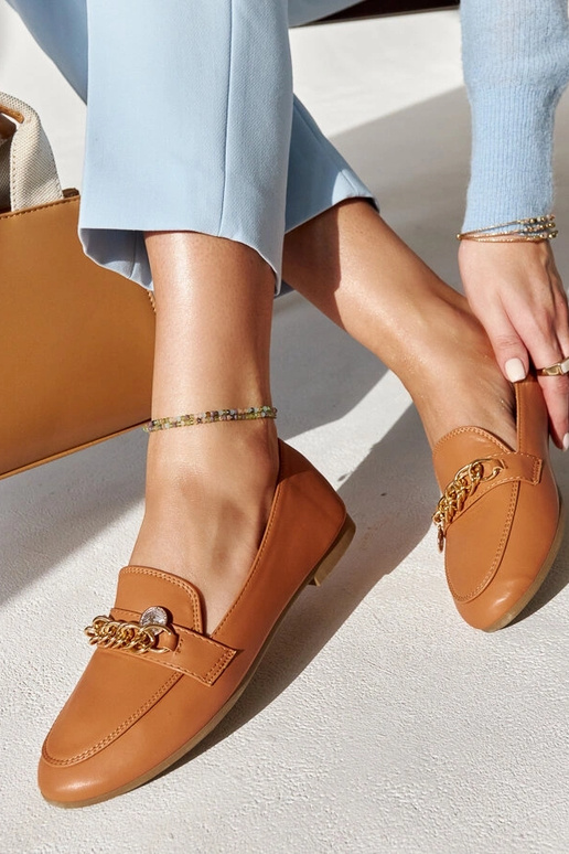 Scaletta Ķēdes Loafers Silti brūns