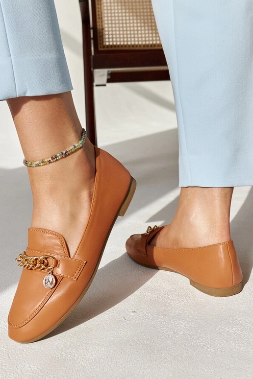 Scaletta Ķēdes Loafers Silti brūns
