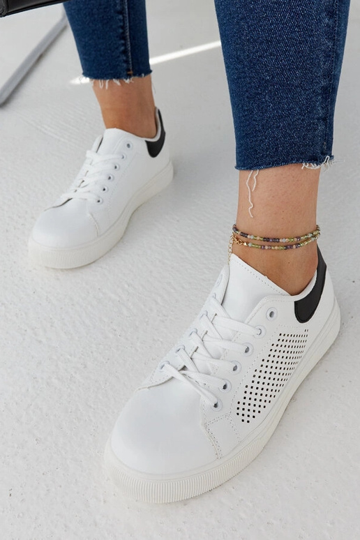 Baltas ažūra kedas Semhar