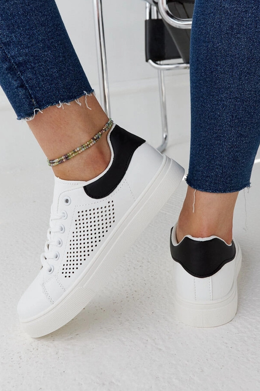 Baltas ažūra kedas Semhar