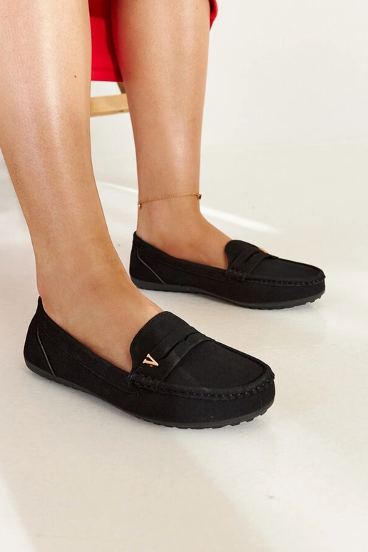 Melni mokasīni ar matētu apdari no...