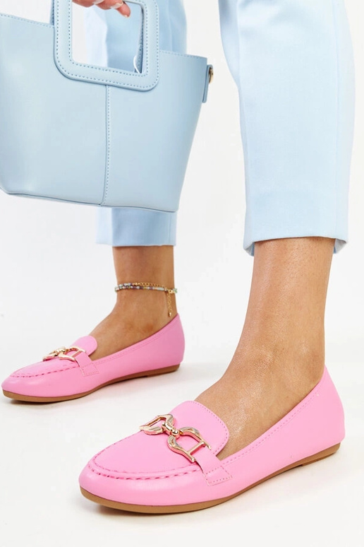 Tumši rozā mokasīni ar sprādzi Najla