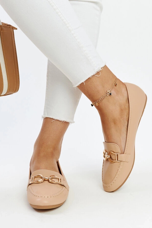 Bēši mokasīni ar sprādzi Najla