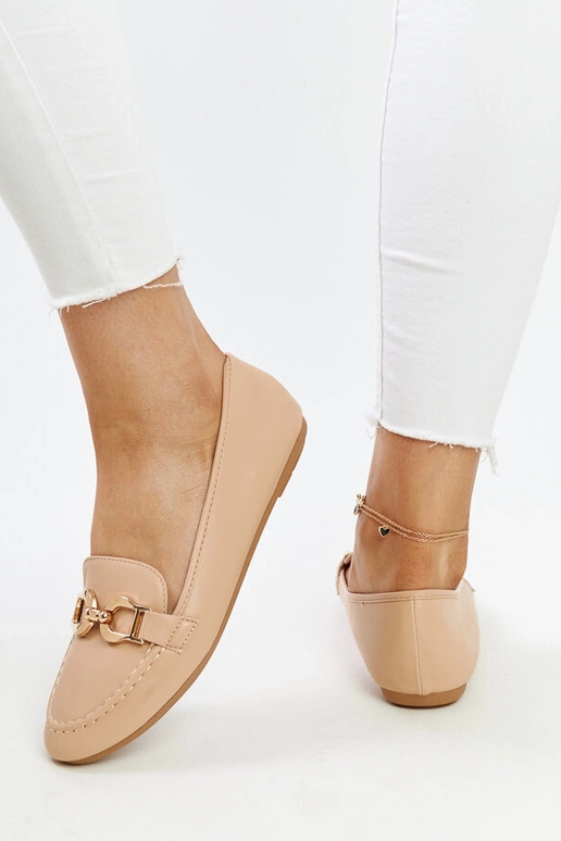 Bēši mokasīni ar sprādzi Najla