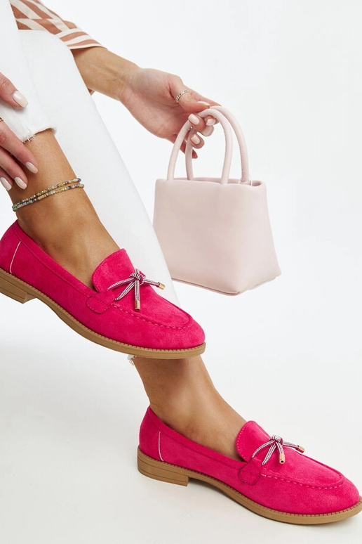 Endike tumši rozā mokasīni ar...