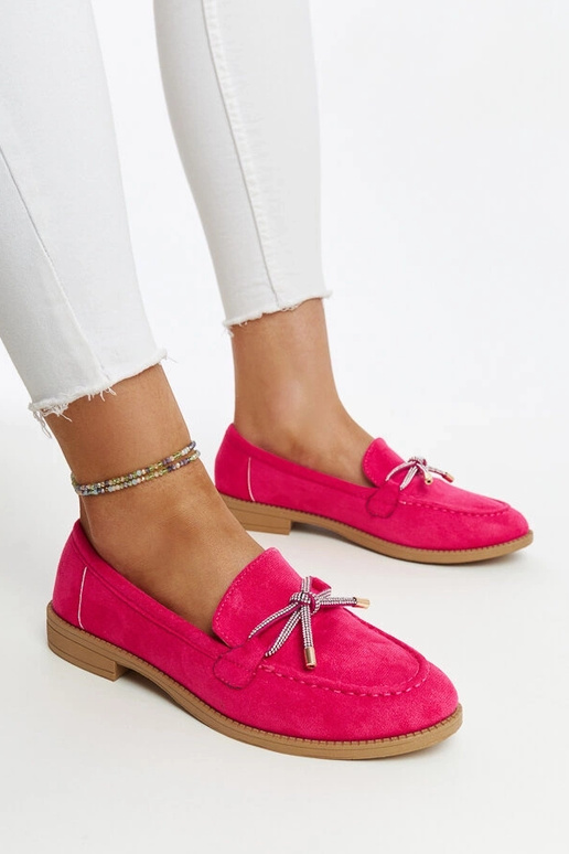 Endike tumši rozā mokasīni ar...
