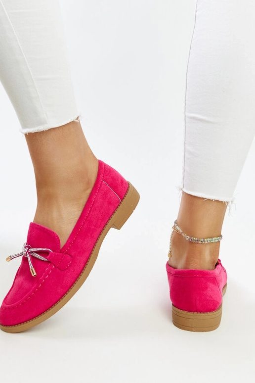 Endike tumši rozā mokasīni ar...
