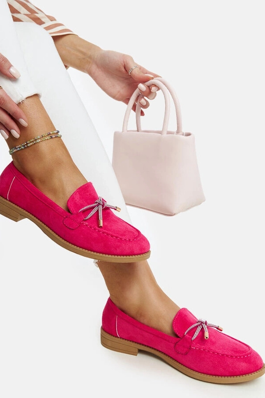 Endike tumši rozā mokasīni ar...