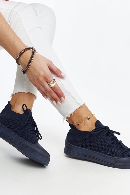 Tumši zilas vieglas Senaida sporta kedas