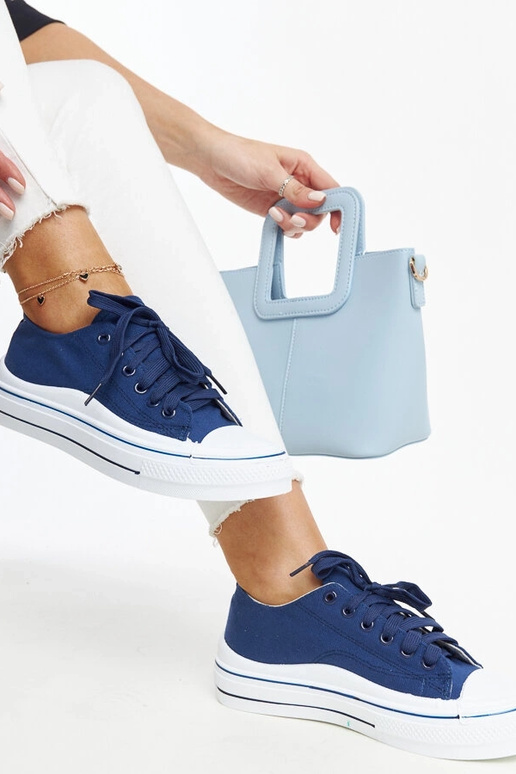 Tumši zili sporta apavi uz platformas...