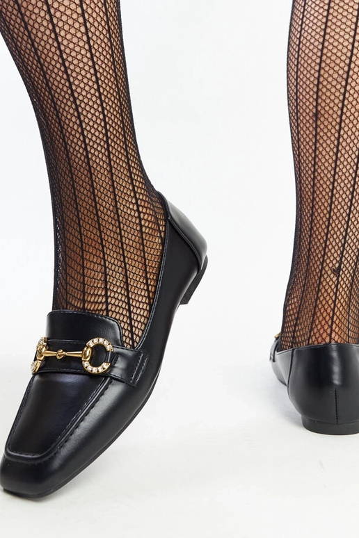 Melni Areebah sprādzes mokasīni