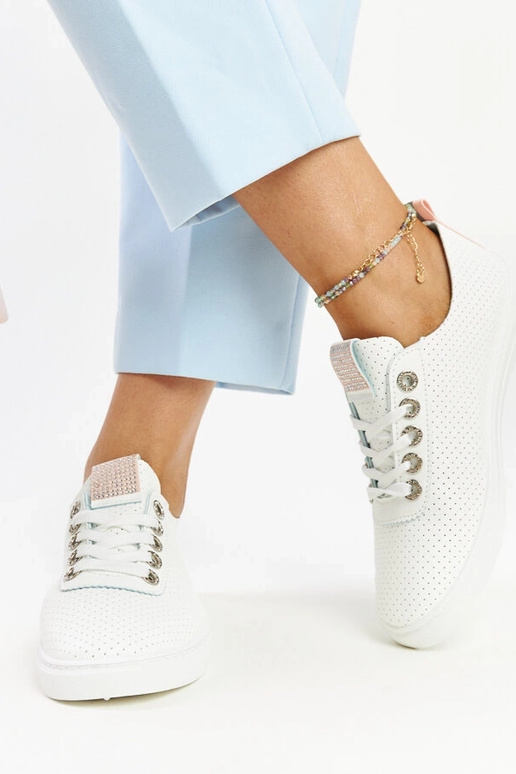 Baltas Anbarin eko-ādas kedas