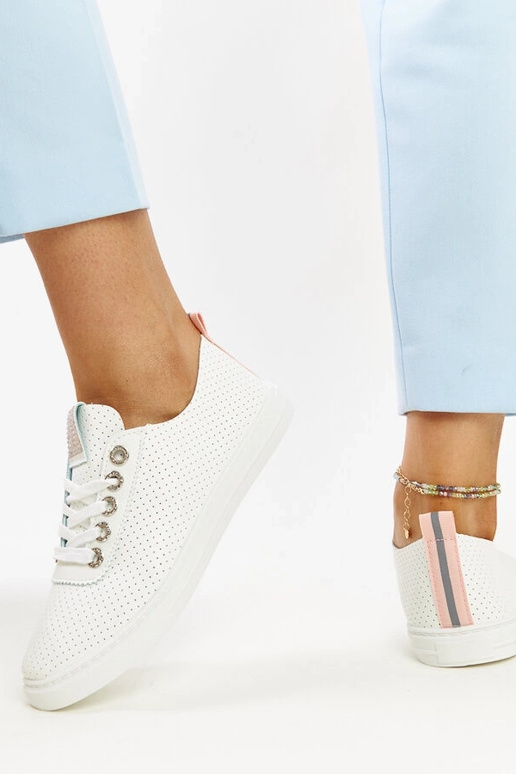 Baltas Anbarin eko-ādas kedas