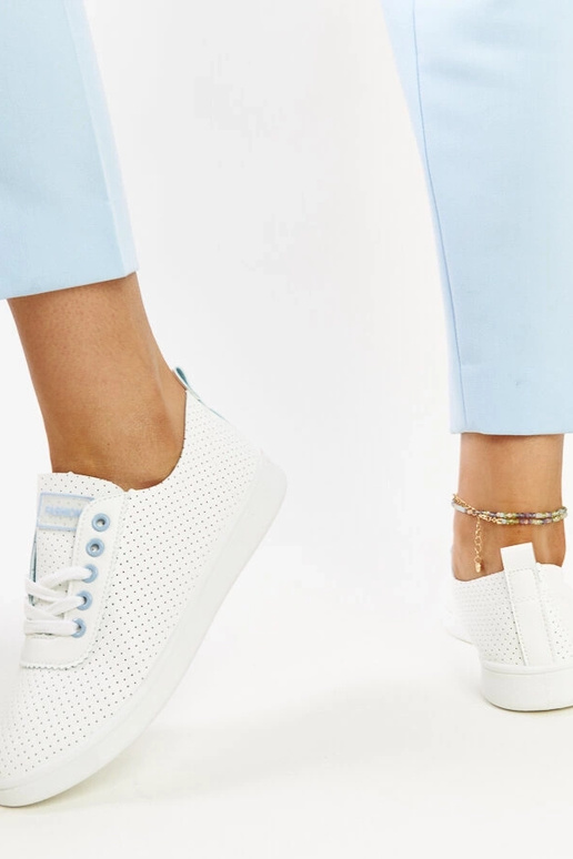 Baltas eko-ādas kedas Yusra