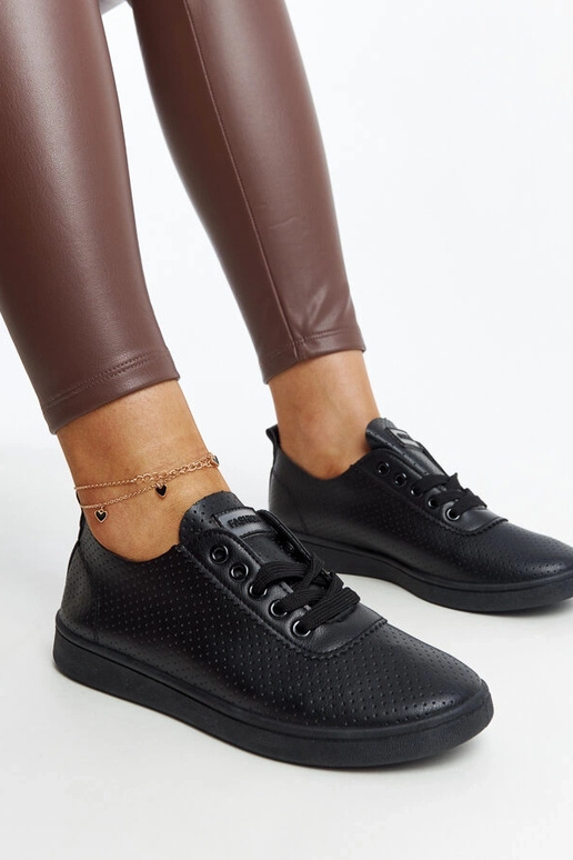 Melnas eko-ādas kedas Yusra